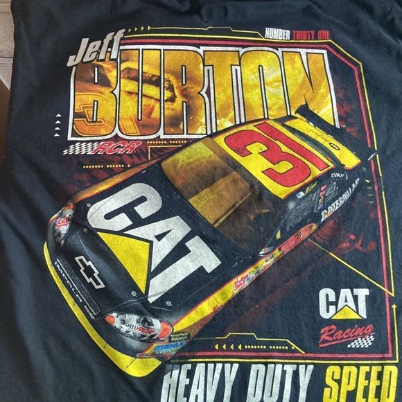 Chase Authentics NASCAR Jeff Burton #31 Vnt from 90’s Black t shirt unisex med - Picture 8 of 8